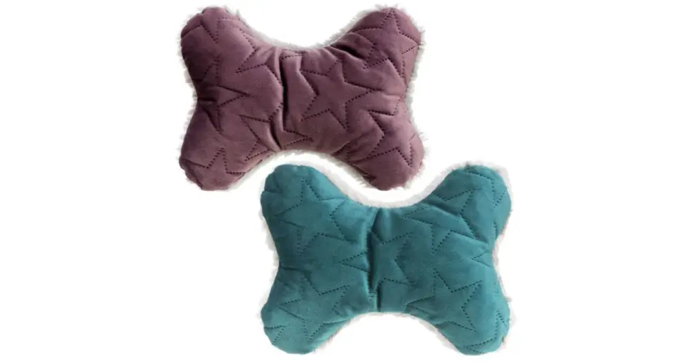 Kup Teď Xmas Bone - kost se zvukem, hračka pro psy, 20 cm, samet/plyš, berry/petrolejová