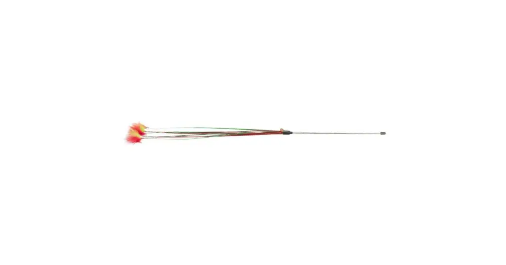 Xmas rod- vánoční hrací prut s peříčky a rolničkou,31 cm Vysoce Kvalitní
