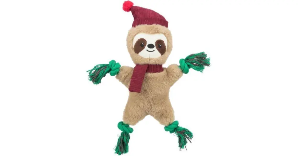 Nízká Cena Xmas SLOTH- vánoční lenochod 30 cm, píská/šustí, plyš/lano