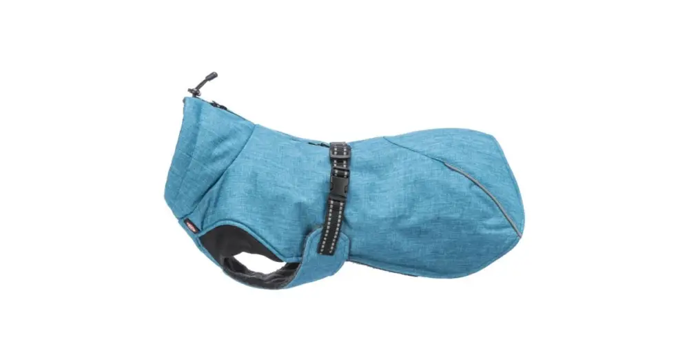 Zateplený zimní kabátek RIOM, M: 50 cm, modrá Zlevněný