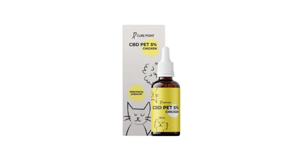 Nakupujte Hned Cure Point CBD PET 5%Chicken 10ml