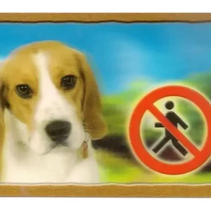 Značkový Cedulka 3D Pozor pes Beagle