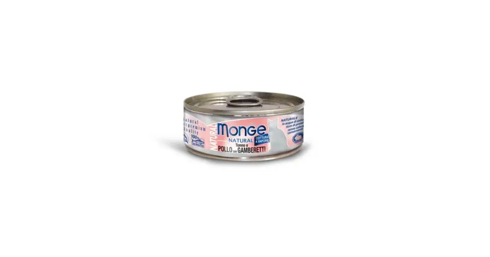 Přímo Od Výrobce Monge Natural kuřecí maso s krevetami pro kočky 80g