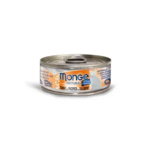 Novinka Monge Natural tuňák s lososem pro kočky 80g