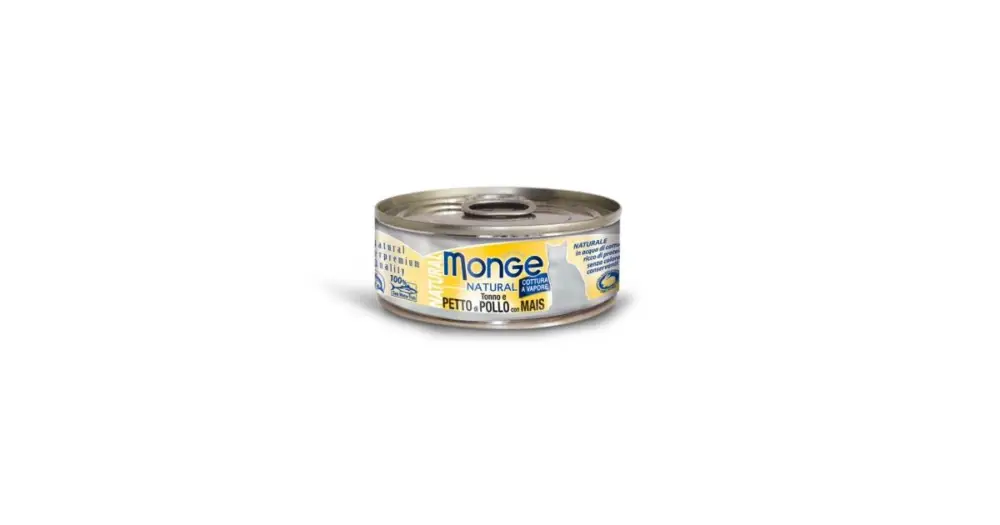 Monge Natural kuřecí maso s kukuřicí pro kočky 80g Bezpečná Platba