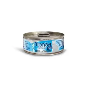 Sezónní Sleva Monge Natural atlantický tuňák pro kočky 80g