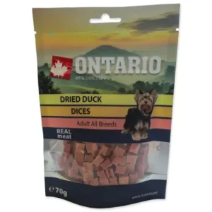 ONTARIO snack duck dice small dog 70g Speciální Cena