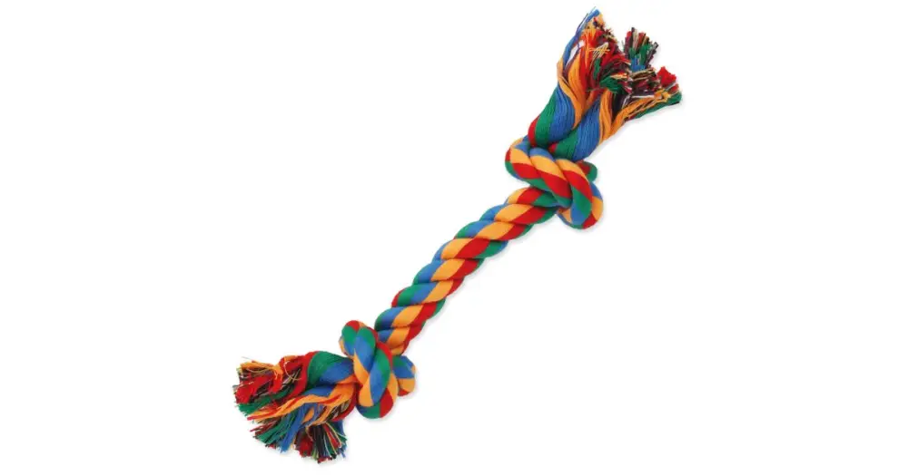 Zlevněný Uzel DOG FANTASY bavlněný barevný 2 knoty 20 cm
