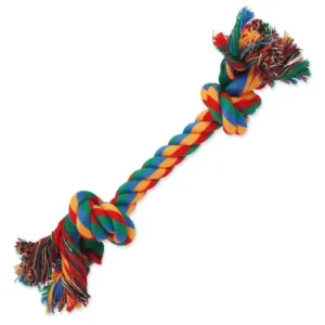 Originální Uzel DOG FANTASY bavlněný barevný 2 knoty 25 cm