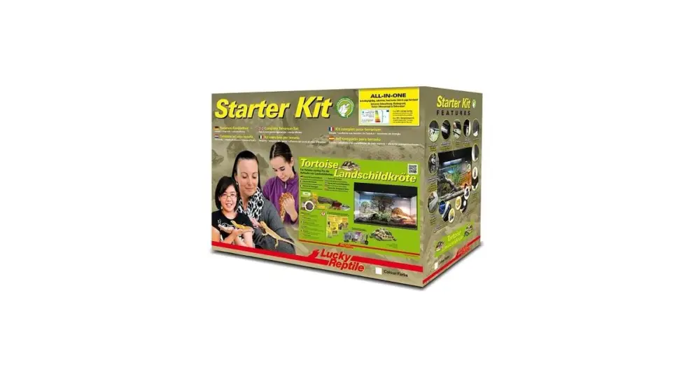 Lucky Reptile Starter Kit Tortoise 80x40x52 cm černé Omezená Nabídka