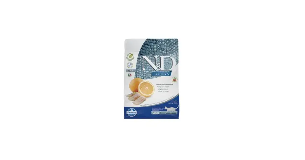 N&D OCEAN CAT GF Adult Herring & Orange 300g Sleva