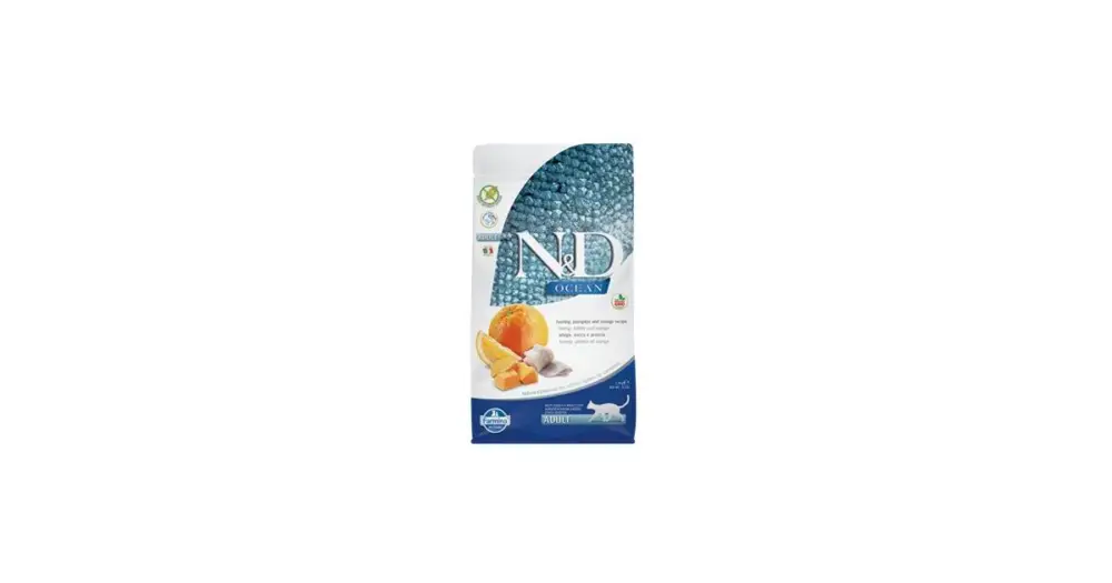 Ihned K Objednání N&D OCEAN CAT GF Adult Herring, Pumpkin & Orange 1,5kg