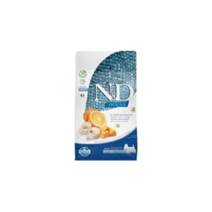 Přímo Od Výrobce N&D OCEAN DOG GF Adult Mini Codfish&Pumpkin&Orang 800g