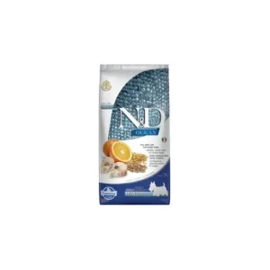 Horká Nabídka N&D OCEAN DOG LG Adult Mini Codfish & Orange 7kg