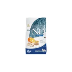 Sleva N&D OCEAN DOG LG Adult Mini Codfish & Orange 800g