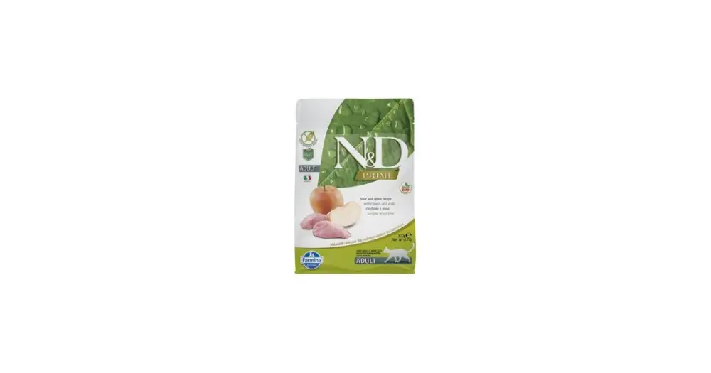 Omezená Nabídka N&D PRIME CAT Adult Boar & Apple 300g