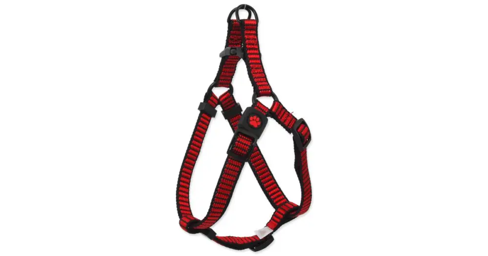 Postroj ACTIVE DOG Premium červený M 1ks Akční Nabídka