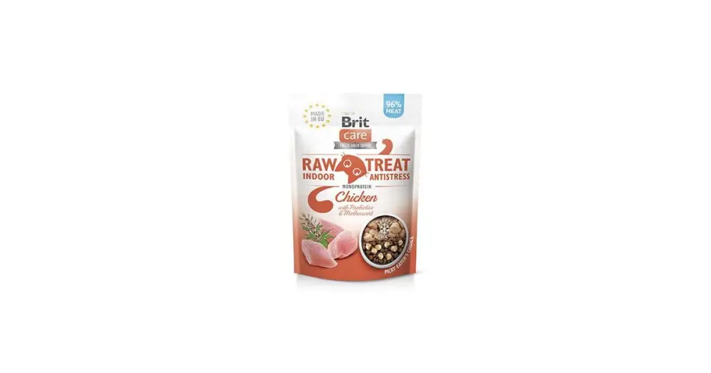 Brit Raw Treat Cat Indoor&Antistress, Chicken 40g Nakupujte Hned