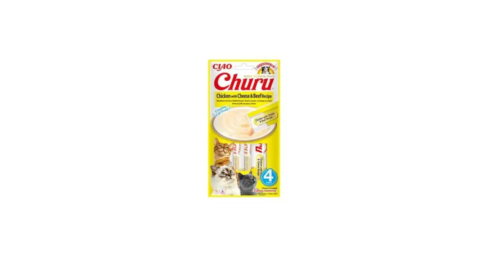 Odeslání Ihned Churu Cat Chicken with Beef & Cheese Recipe 4x14g