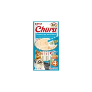 Churu Cat Tuna Recipe with Seafood Flavour 4x14g Akční Nabídka