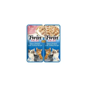 Churu Cat Twin Packs Tuna&Chick&Scallop in Broth 2x40g Jen Po Omezenou Doba