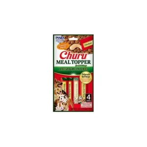 Churu Dog Meal Topper Chicken with Beef Recipe 4x14g Omezená Nabídka
