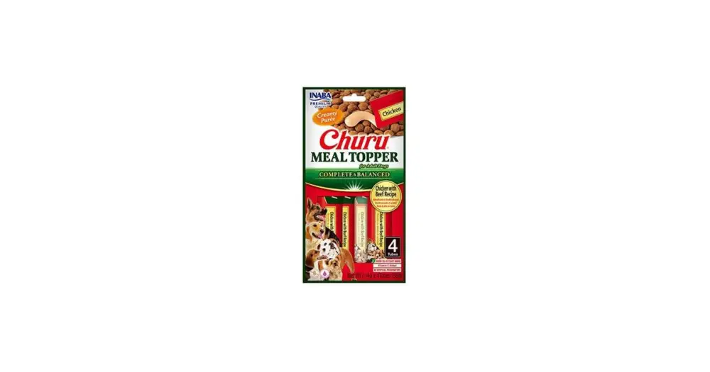 Churu Dog Meal Topper Chicken with Beef Recipe 4x14g Omezená Nabídka