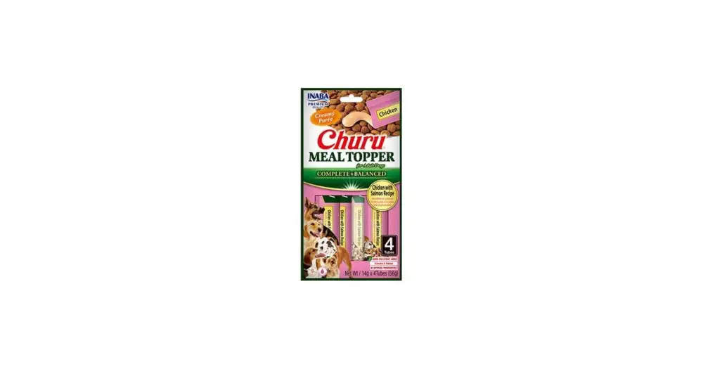 Churu Dog Meal Topper Chicken with Salmon Recipe 4x14g Nová Kolekce