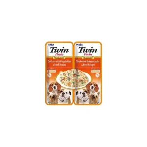 Super Cena Churu Dog Twin Packs Chick&Veg. & Beef in Broth 2x40g