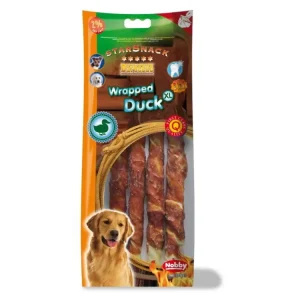 Nobby StarSnack Barbecue Wrapped Duck XL 25cm 253g Finální Výprodej