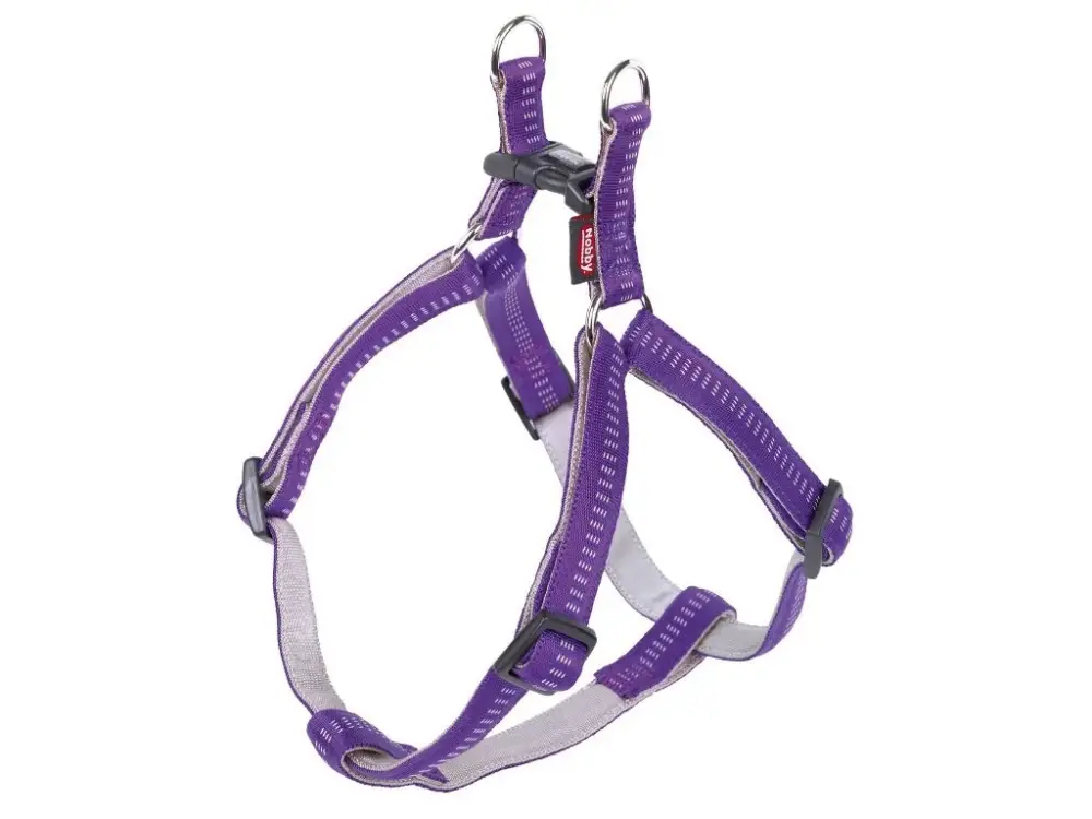 Víkendová Akce Nobby SOFT GRIP postroj nylon XS-S XS-S 30-40cm / 10mm fialová