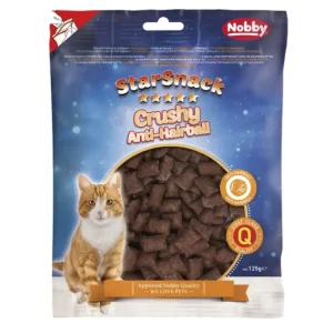 Levný Nobby StarSnack Cat Crushy Anti-Hairball křupavé polštářky 125g