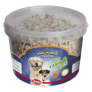 Akce Nobby StarSnack Duo Lamb and Rice kyblík pamlsky 1,8kg