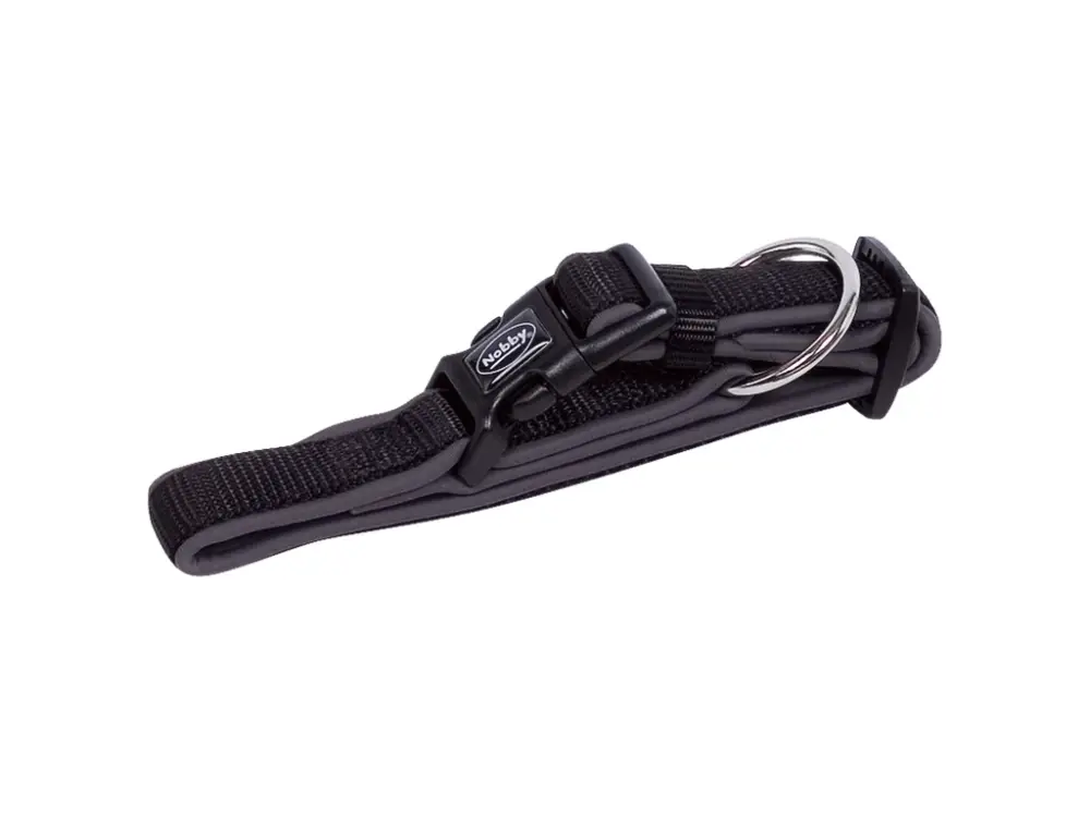 Vysoce Kvalitní Nobby CLASSIC PRENO obojek neoprén černý L/XL 50-65cm