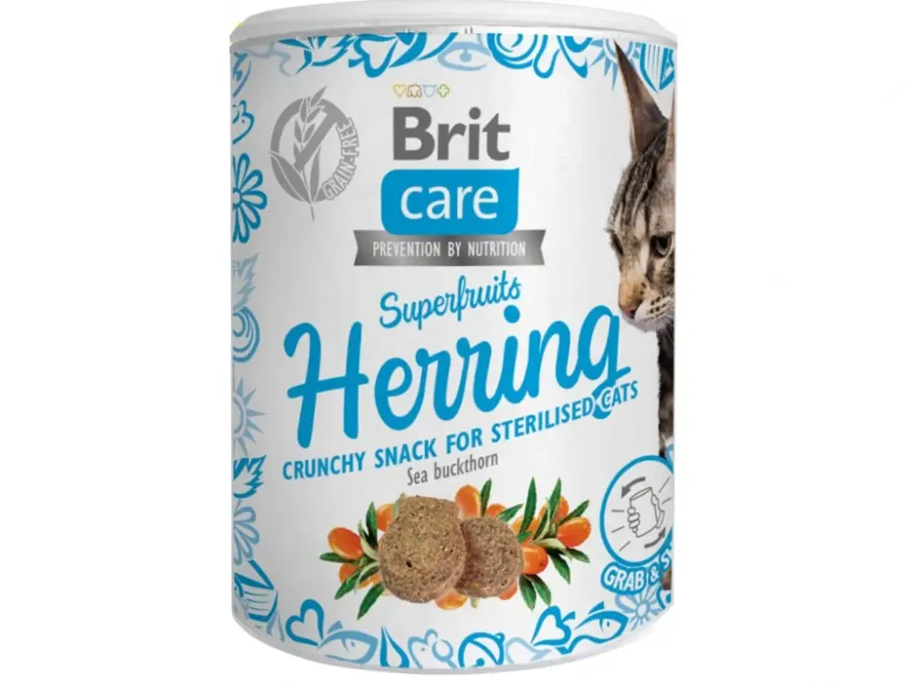 Odeslání Ihned Brit Care Cat Snack Superfruits Herring 100g