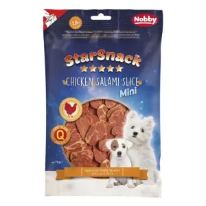 Výhodná Nabídka Nobby StarSnack Chicken Salami Slice pamlsky 70g