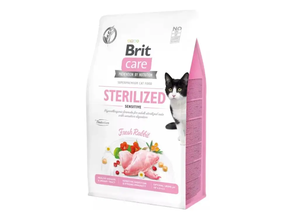 Brit Care Cat Grain-Free Sterilized Sensitive 400 g Novinka