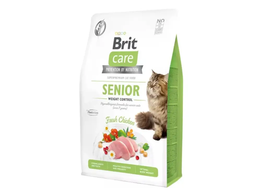 Brit Care Cat Grain-Free Senior Weight Control 2kg Top Prodej