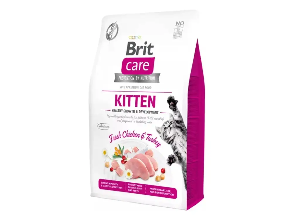 Super Cena Brit Care Cat Grain-Free Kitten Healthy Growth & Development 2kg