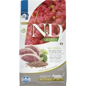 Cenový Hit N&D Quinoa CAT Neutered Duck & Broccoli & Asparagus 1,5kg