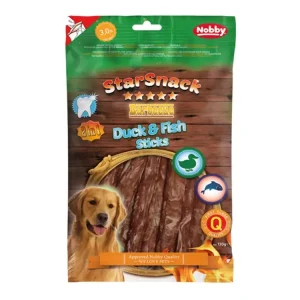 Nobby StarSnack BBQ Duck, Fish Stick pamlsky 130g Oblíbený