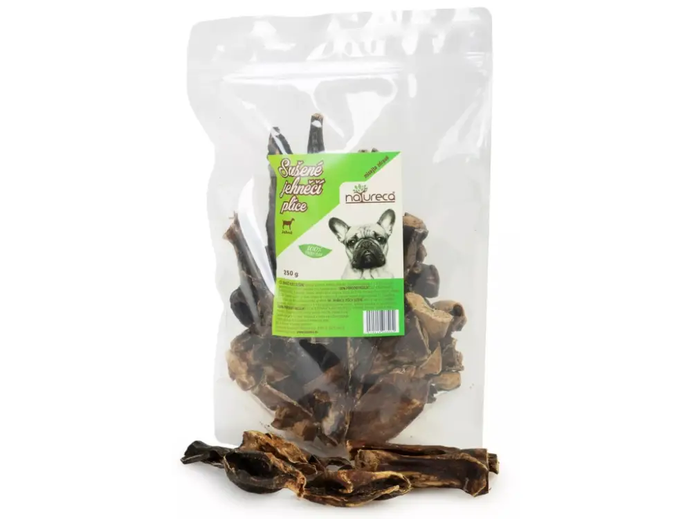 Originální NATURECA Jehněčí plíce sušené pochoutka pro psy 500g