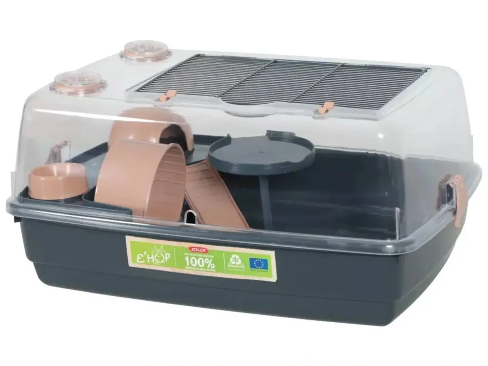 Klec křeček EHOP Vision 55cm šedá/růžová s výb. Zolux Rychlé Dodání