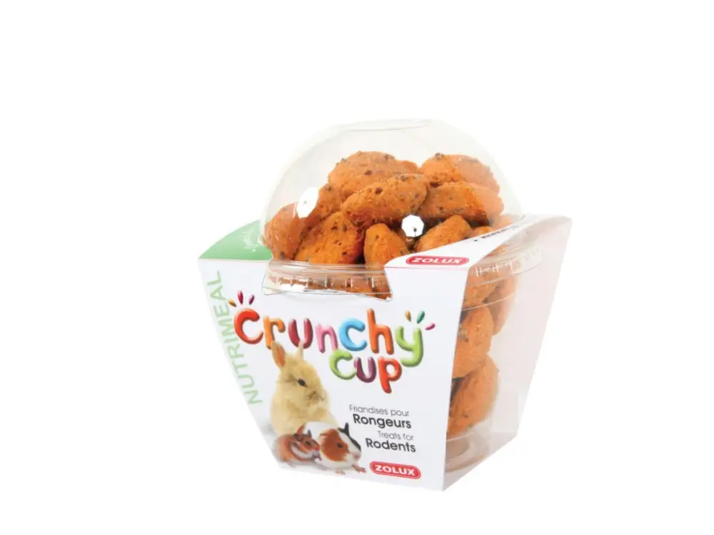 Časově Omezené Pochoutka CRUNCHYCUP mrkev/len pro hlod 200gZolux
