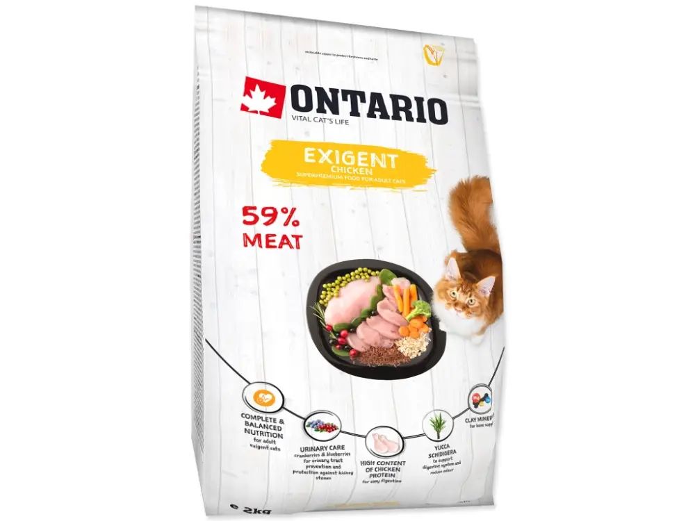 Ihned K Objednání ONTARIO Cat Exigent 2 kg