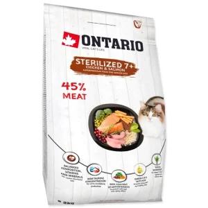 Cenový Hit ONTARIO Cat Sterilised 7+ 2 kg