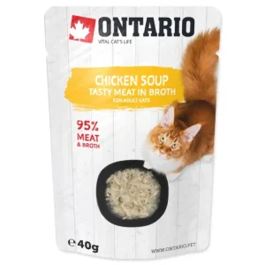 Výprodej ONTARIO Cat Soup Chicken with vegetables 40 g