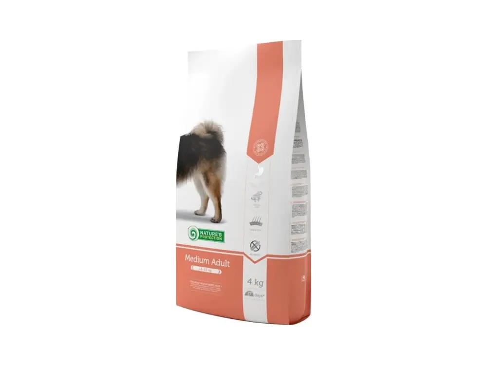 Nature's Protection Dog Dry Adult Medium 4 kg Oblíbený