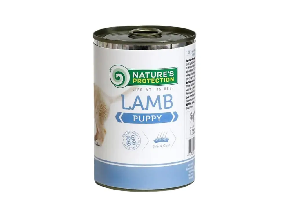 Bezpečná Platba Nature's Protection Dog Puppy jehně konzerva 400g