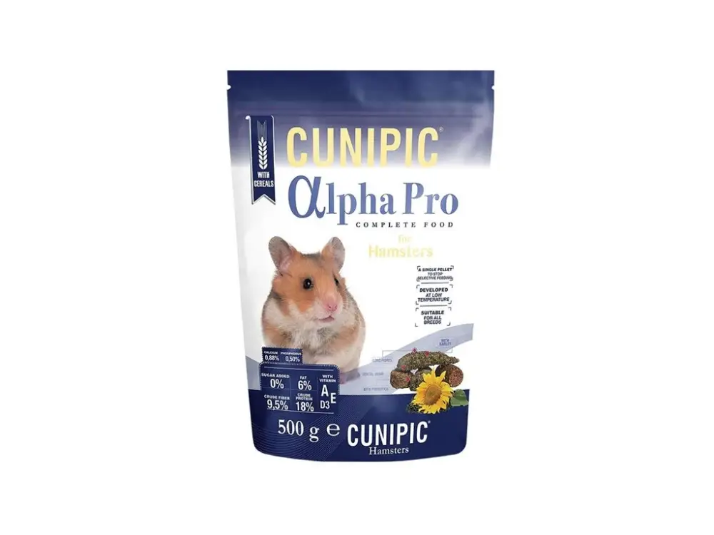 Bezpečná Platba Cunipic Alpha Pro Hamster - křeček 500 g